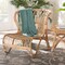 Bali & Pari Alaya Modern Bohemian Natural Brown Rattan Accent Chair 236-12710-ZORO - alternate 2